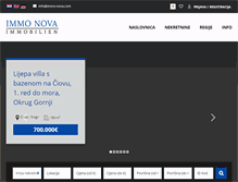 Tablet Screenshot of immo-nova.com